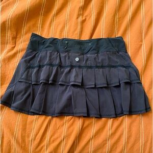 SOLD — black lululemon tennis skirt sz 10